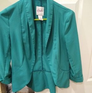 Candies Blazer with pockets in pretty green color
